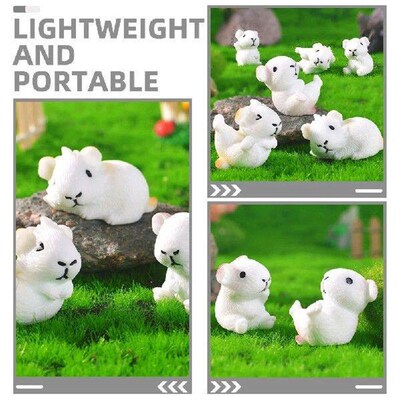 6 Pcs Micro Landscape Guinea Pig House Miniature Garden