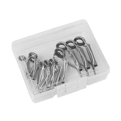 10/40pcs Ring Rod Guides Tip Tops Stainless Steel Top Tip