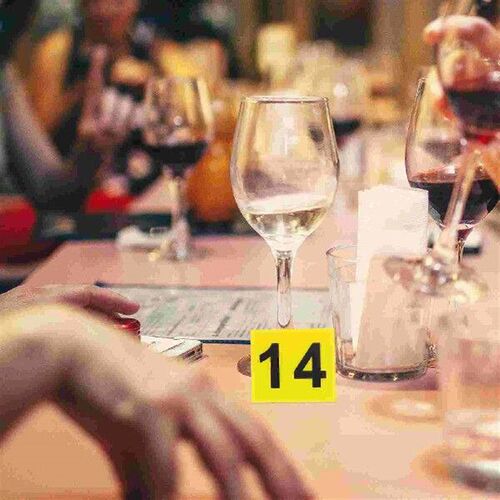 Para Restaurant Number Plate Signs Compact Table The Banner