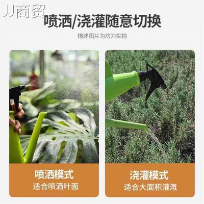2 in 1 Plastic Watering Can Indoor Garden Plants Pressure Sp