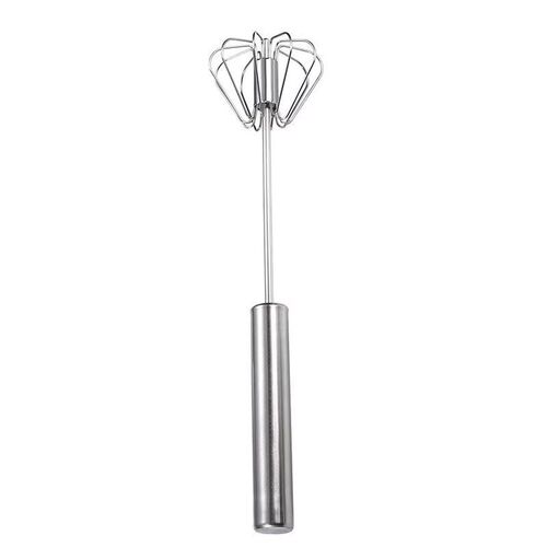 Egg Whisk Stainless Steel Manual Semi-automatic Household Eg