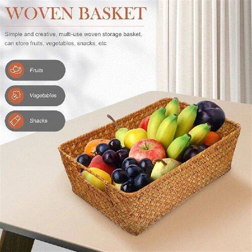 Bread Basket Straw Storage Bins Decorative Baskets Toy
