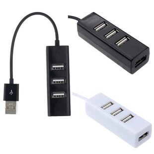 Mini USB 2.0 Hi Speed 4 Port Splitter Hub Adapter USB Hub F