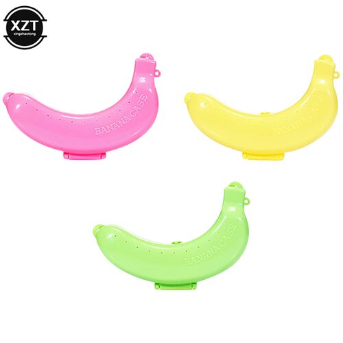 Cute 3 Colors Fruit Banana Protector Box Holder Case Lunch C
