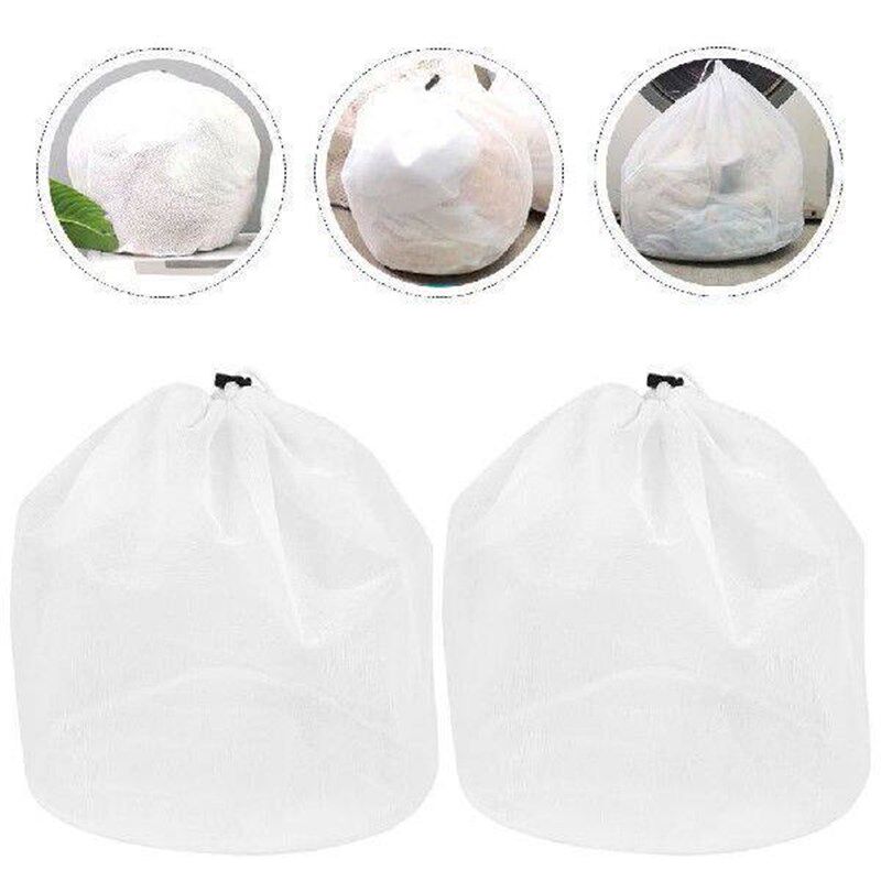 Large Mesh Laundry Bag Drawstring Supplies Clothing Basket图片