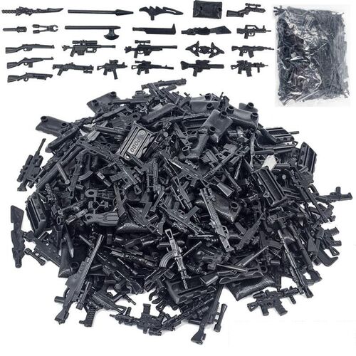 25/50/100Pcs Military SWAT Gun Weapon Cannon Set Army Police