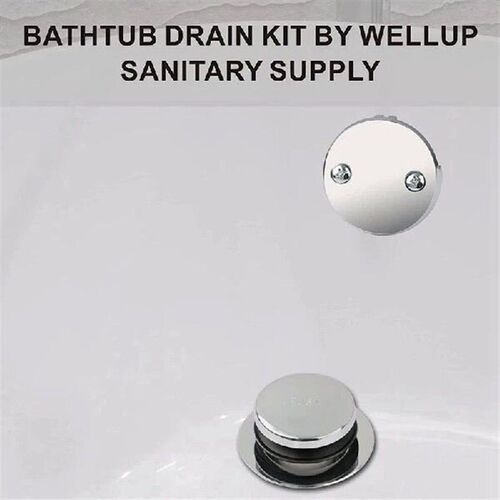 Chrome Tip Toe Bathtub Tub Drain Conversion Kit Assembly,