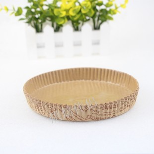 寸耐高温圆形蛋糕托 防油耐烤纸杯 披萨托一次性面包纸托100只