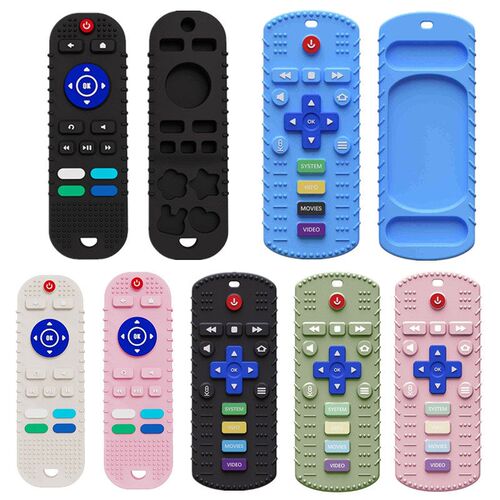 Safe Silicone Baby Teether TV Remote Control Shape Teether R