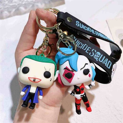 Suicide Squad The Joker & Harley Quinn Keychain Vinyl Action