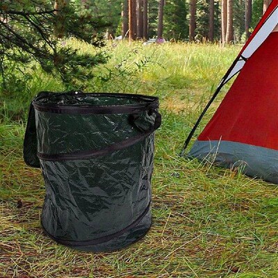 10L Garden Waste Bag Heavy Duty Collapsible Trash Container