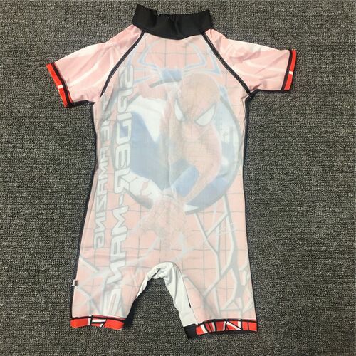 Boy One Piece Suit Swimsuit 2021 Children Short Sleeve Swimm