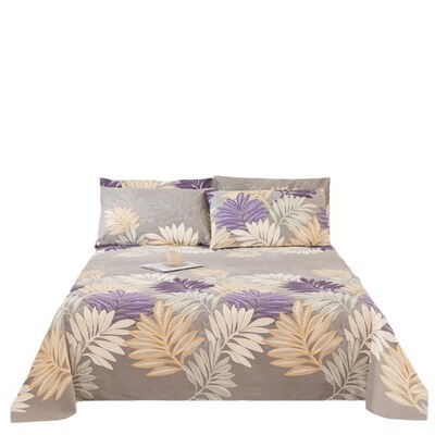 New cotton old coarse cloth bed sheet three-piece soft mat c