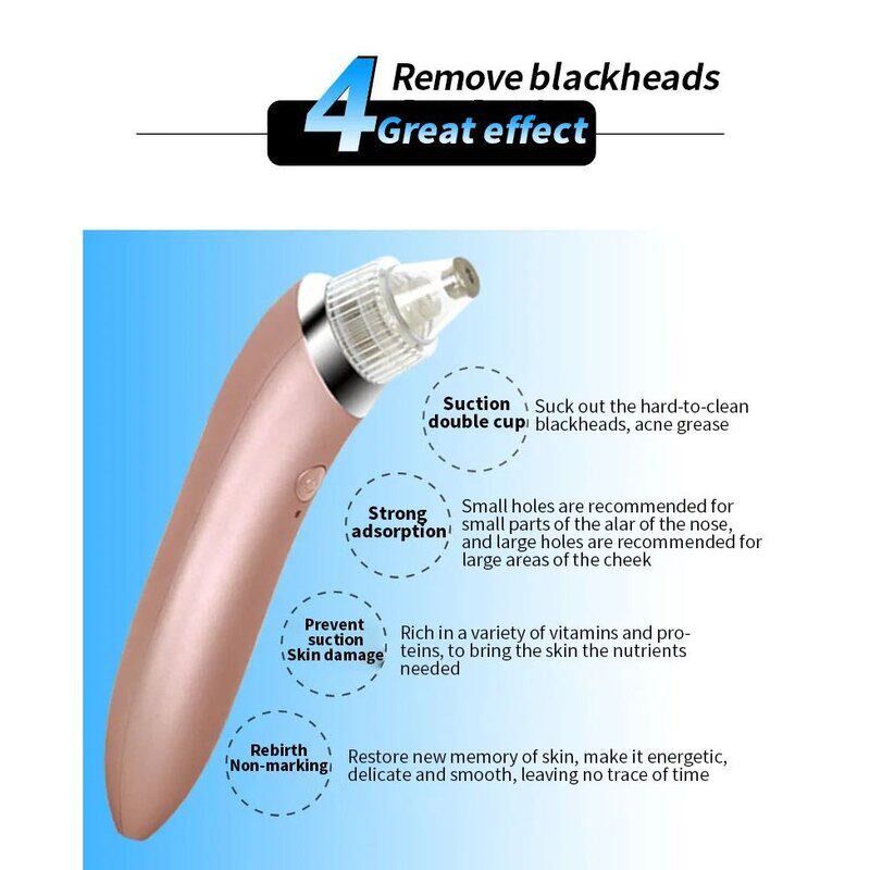Blackhead remover beauty instrument electric cleanser facial图片