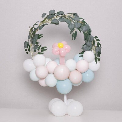 Round balloon stand arch balloons wreath ring for wedding de