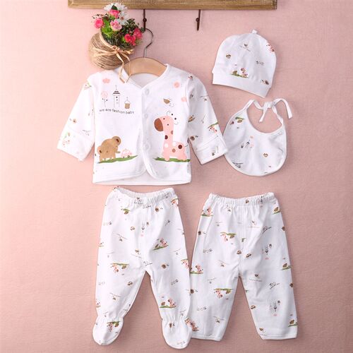 0-3M Newborn Baby Unisex Clothes Underwear Animal Print Shir