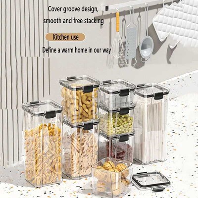 1PC Airtight Food Storage Containers Set WithLids, Candy Jar
