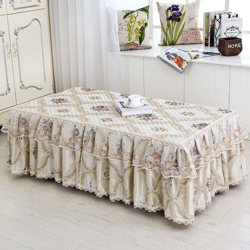 茶几布长方形布艺蕾丝客厅茶几罩家用防尘罩子田园桌布盖巾桌垫,居家布艺,桌布,淘宝优惠券,粉丝福利购,淘宝优惠卷