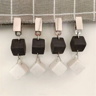 4pcs Tablecloth Weights with Clips Hangers with Metal Clip