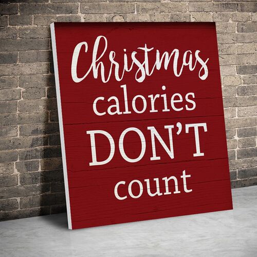 Framed Christmas Calories Christmas Posters Canvas Painting