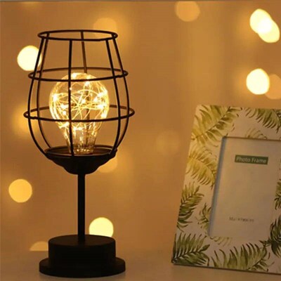 Art LED Table Lamp Reading Lamp Night Light Bedroom Bedside