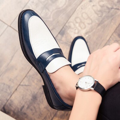 Fashion Men Loafers Slip On Classic British Style Casual Dre