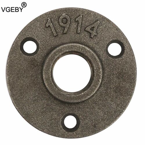 10Pcs 3 Holes 65mm DN15 Flange Pipe Base Thread Floor Flange