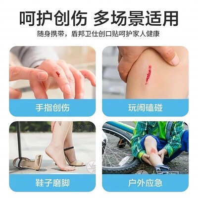 Waterproof Worry-Free Adhesive Bandage - High Adhesion, Tran