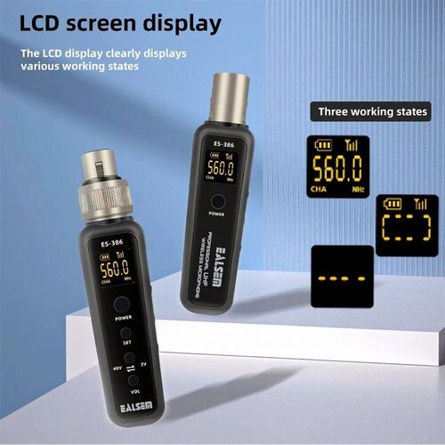 EALSEM UHF Wireless XLR Transmitter & Receiver System, for D