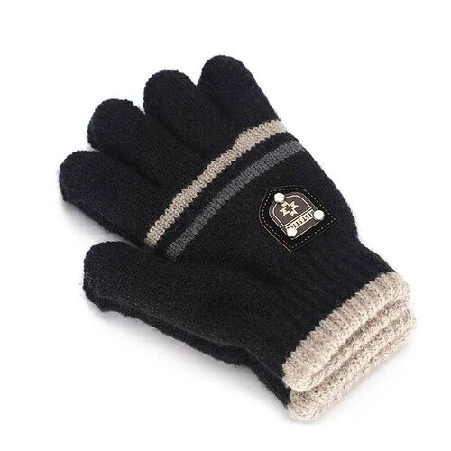Winter Childrens Gloves Warm Double Inner Wool Boy Girl Col