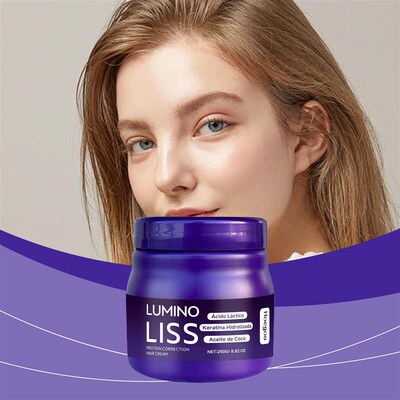 HOEGOA Protein Straightening Cream nourishes and softens hai