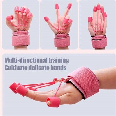 Rehabilitation Finger Gloves Grip Brace Anti-Slip Auxiliary