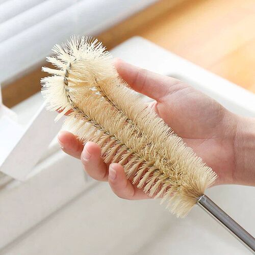 Long Wooden Handle Bottle Brush Baby Pacifiers Cleaning Brus
