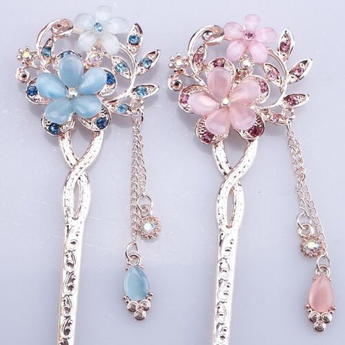 Vintage Chinese Traditional Flower Hairpin Classic Hair  Ele