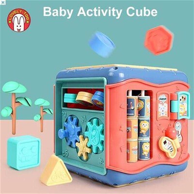 Baby Toys Actvty Play Cube Musc tuments Montessor Shape