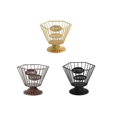 Iron Coffee Capsule Holder Coffee Pod Storage Rack for