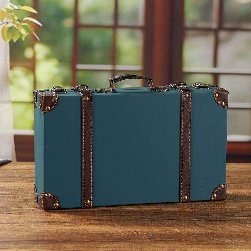 复古欧式皮革收纳箱工业风木质手提箱方形老式储物箱影视道具木箱,鲜花速递/花卉仿真/绿植园艺,割草机/草坪机,淘宝优惠券,粉丝福利购,淘宝优惠卷