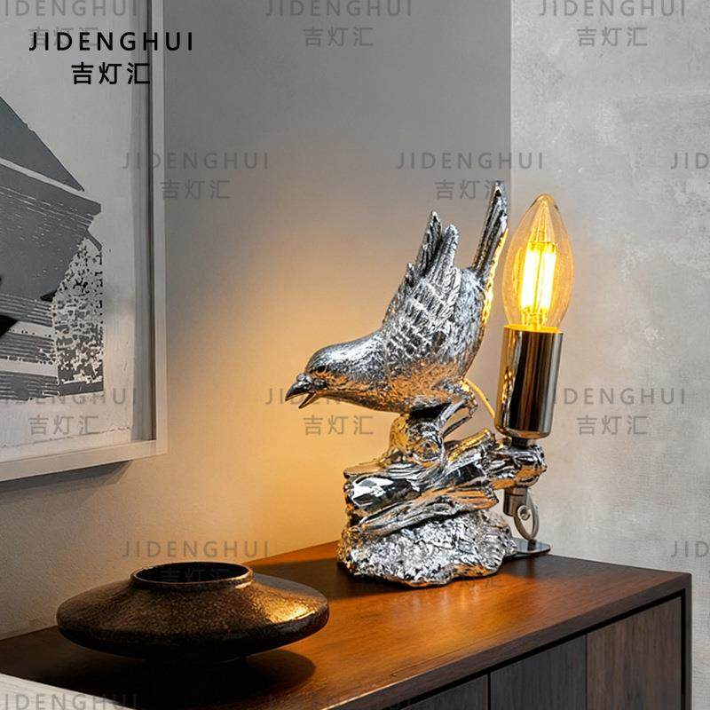 幸运鸟轻奢艺术摆件小鸟创意台灯客厅电视柜酒柜玄关桌面艺术灯,鲜花速递/花卉仿真/绿植园艺,割草机/草坪机,淘宝优惠券,粉丝福利购,淘宝优惠卷