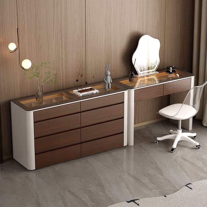 意式化妆桌卧室现代简约斗柜一体梳妆台小型化妆台书桌收纳床尾柜,3C数码配件,其它配件,淘宝优惠券,粉丝福利购,淘宝优惠卷