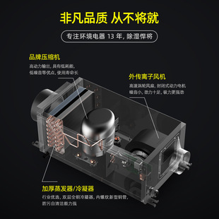 东信小型家用吊顶除湿器卧室储藏室防潮壁挂式抽湿机吊装式除湿机