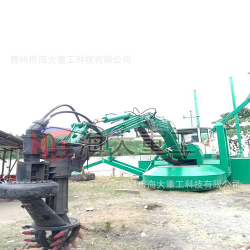 浅水河道清淤船水王式多功能两栖挖泥船水陆两用淤泥清理疏浚设备