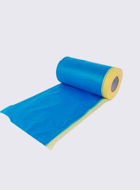 汽油漆喷涂遮车蔽蓝色和保护膜装修纸家具一次性防55mm*30m尘美纸