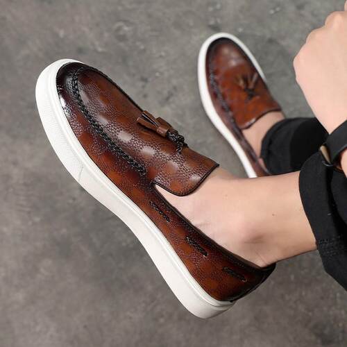 Breathable Penny Loafers for Summer Men Slip-On Casual Shoes