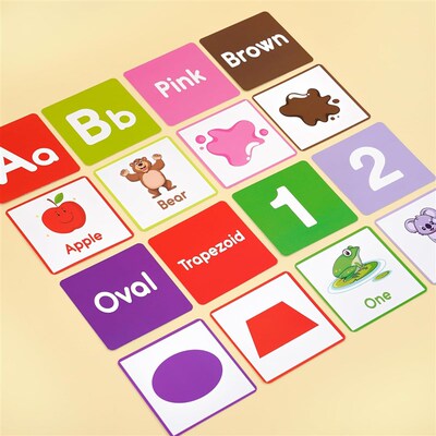 Toddler Flash Cards Learning 60 Double Sides Flashcards toys