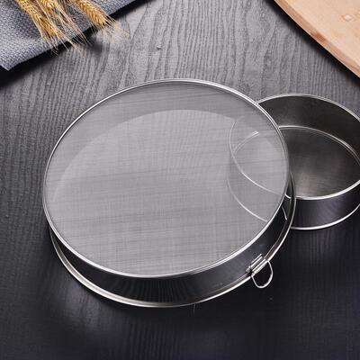 Fine Mesh Flour Sifter Round Sieve Strainer Baking tool 筛