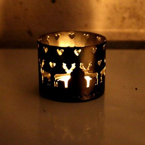Christmas Decorations Hollow Candle Holder Candlestick Chris