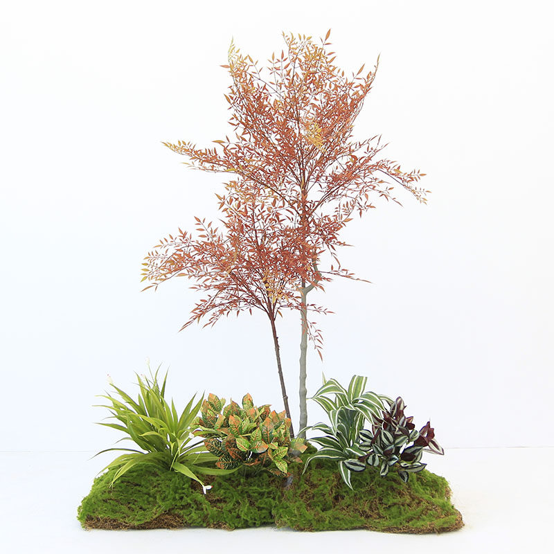 仿真绿植南天竹软装造景餐厅场景装饰橱窗景观室内楼梯下盆景装饰,家居饰品,仿真植物盆景,淘宝优惠券,粉丝福利购,淘宝优惠卷