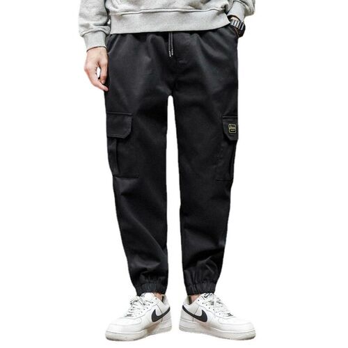 Lian Xu mens hing  spring new multi-bag pants toe pants me