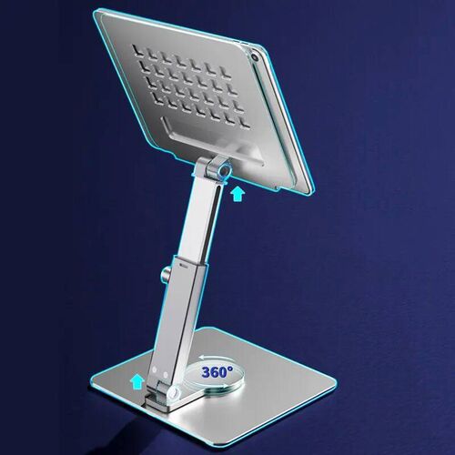 Aluminum Tablet Stand 360Rotating Folding Adjustable Desk