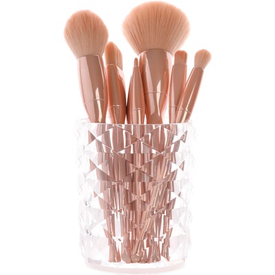 Acrylic Cosmetic Brush Storage Tube Transparent Eyebrow Penc